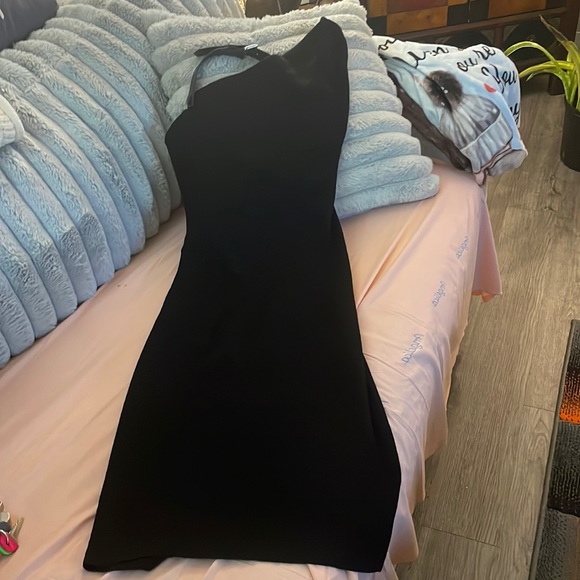 NWT MONSE❤️ Long Sweater Dress  Low scoop Back Calf leather belt Dress 🎉 - Picture 7 of 11